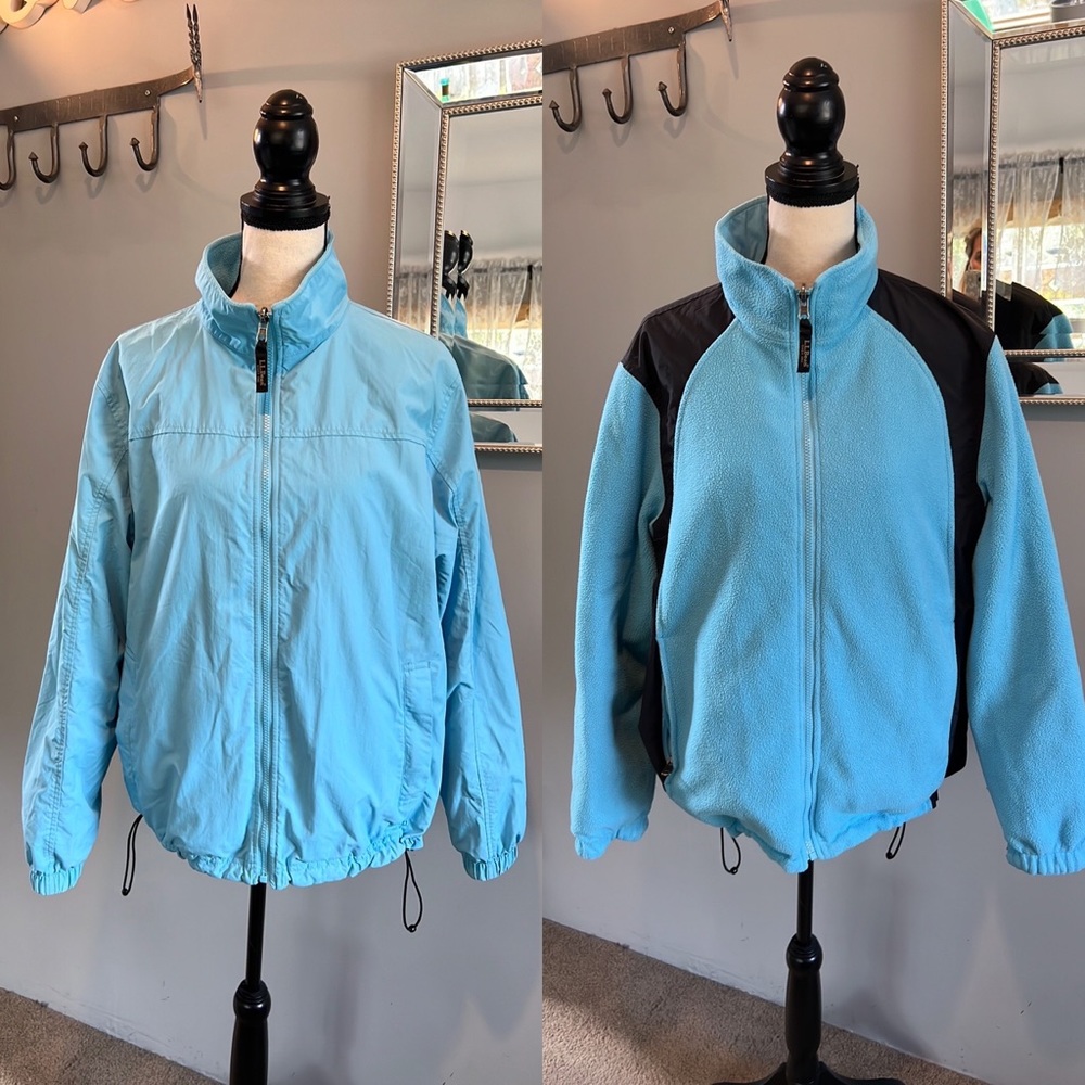 Ll Bean Reversible Jacket Euc - image 1